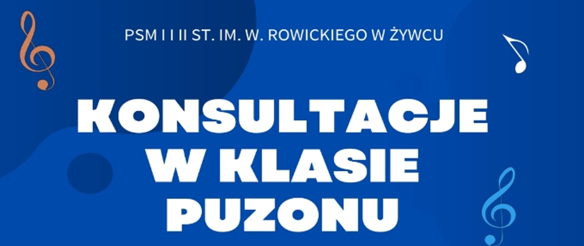 plakat Konsultacje w klasie puzonu