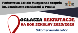 Plakat rekrutacji 2025.2026