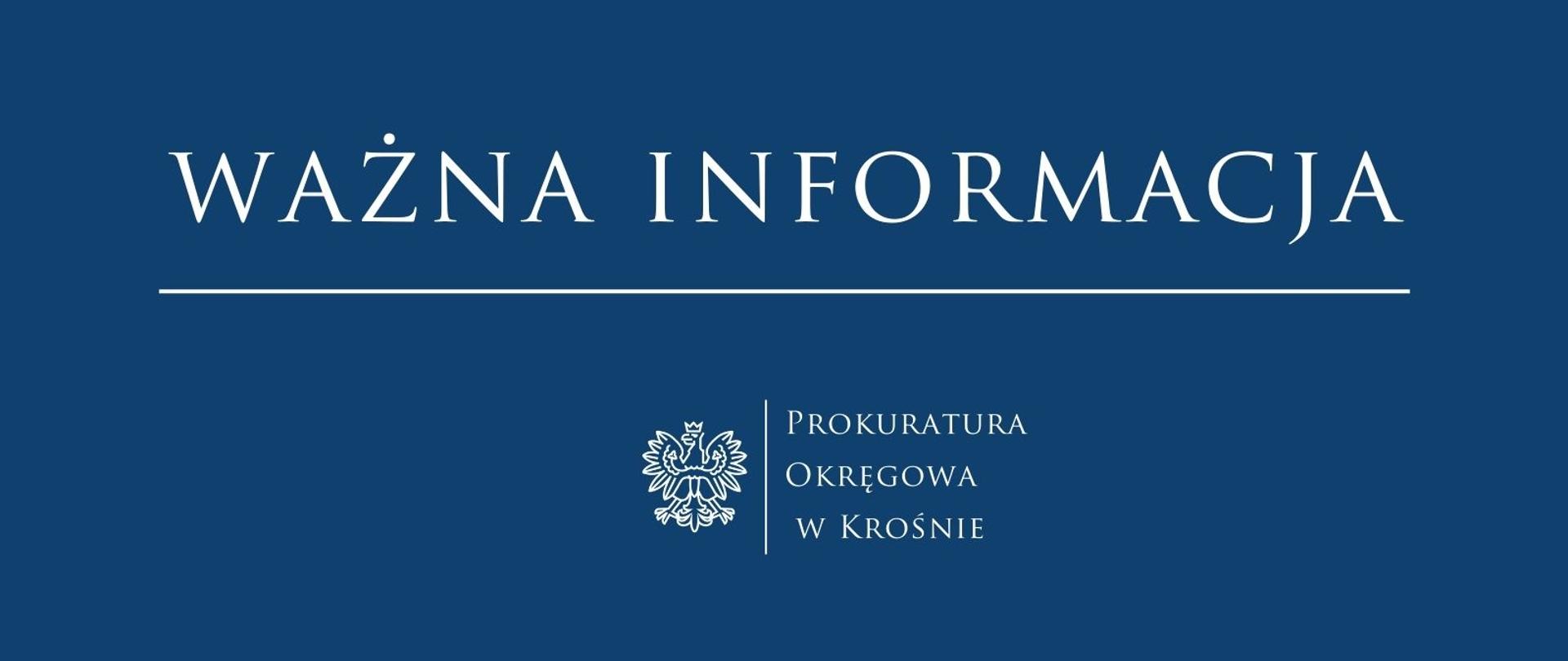 Ważna informacja