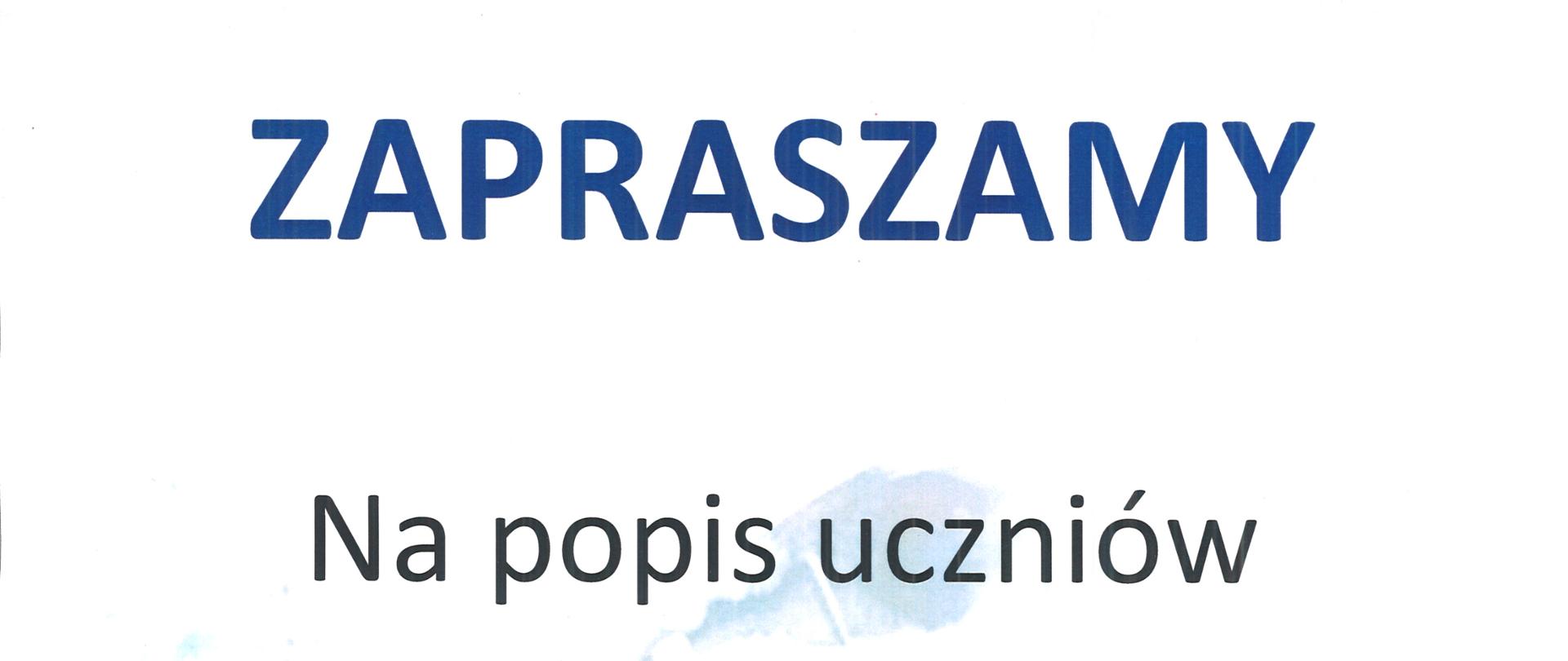 Plakat z wydarzeniem - Popisem uczniów klasy fortepianu Pani Larysy Keller, który odbędzie się 20 grudnia 2024r. o godz. 17:00 w auli ZPSM w Dębicy; tłem plakatu jest szkic fortepianu 