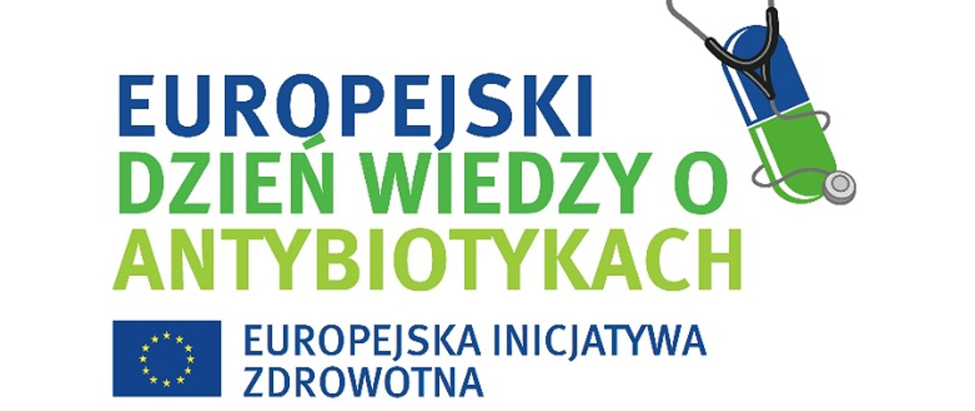 logo Europejskiej Inicjatywy Zdrowotnej - Europejski Dzień Wiedzy o Antybiotykach