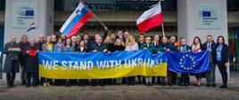 Veleposlaniki držav EU v Sloveniji solidarni z Ukrajino ob prvi obletnici ruske invazije na to državo