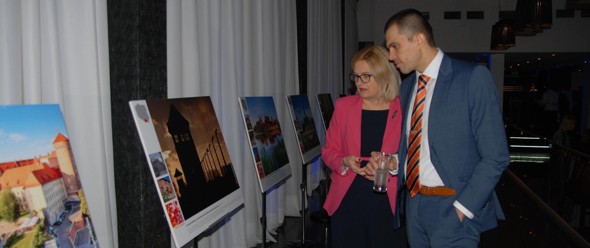 Polish Ambasador I.Lichnerowicz-Augustyn with the Deputy Minister of Tourism, S.Perdios