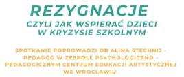 Na białym tle, u góry motywy brązowe i zielone. W środkowej części żółta i zieloną czcionką informacje o spotkaniu z dr Aliną Stechnij.