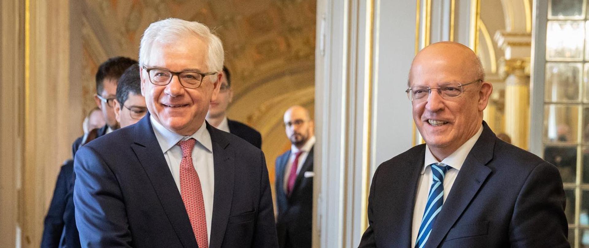 Min. J. Czaputowicz i min. SZ Portugalii A. Santos Silva