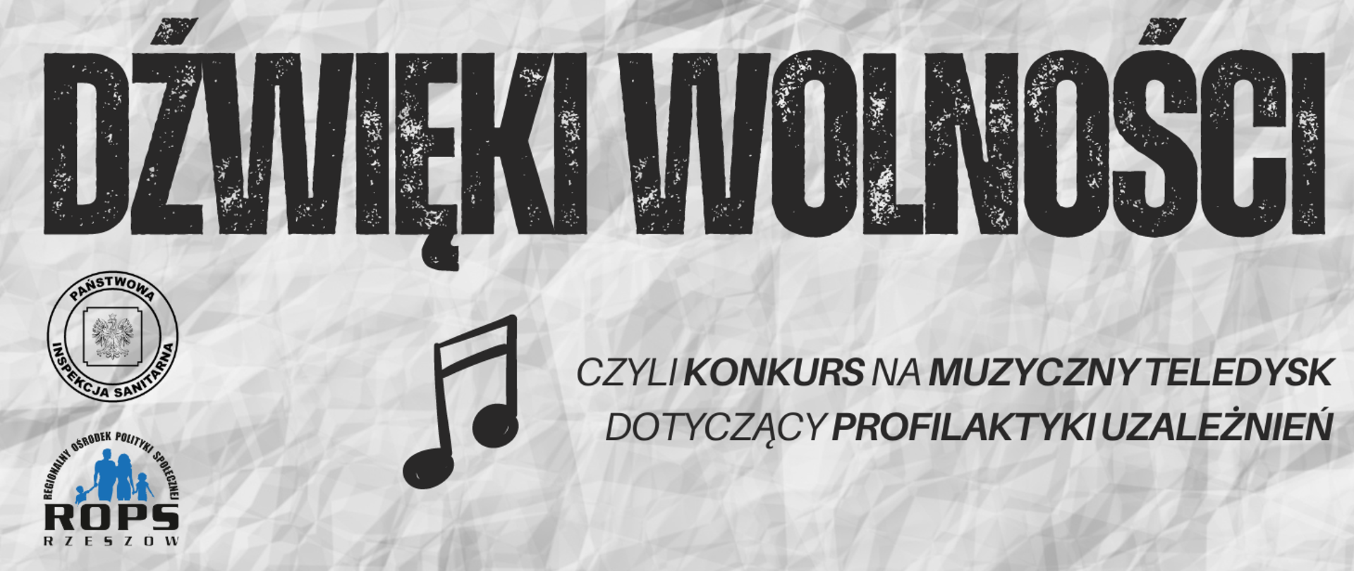 Plakat konkursu "Dźwięk wolności" 