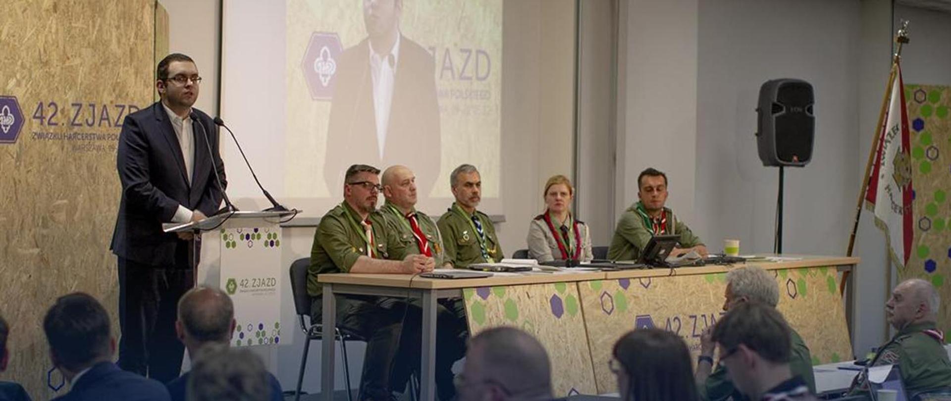 Min. Piotr Mazurek na 42. Zjeździe Związku Harcerstwa Polskiego