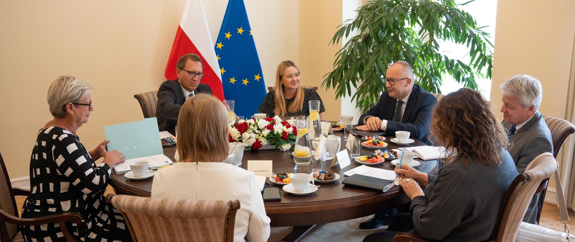 Spotkanie Ministra Sprawiedliwości Adama Bodnara z Dyrektorką Agencji Praw Podstawowych UE Sirpą Rautio 