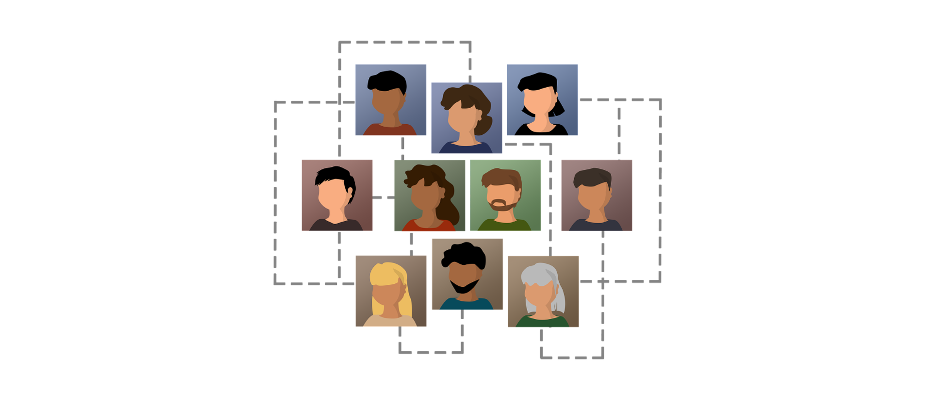 An image showing heads of people, representing Human resources management 