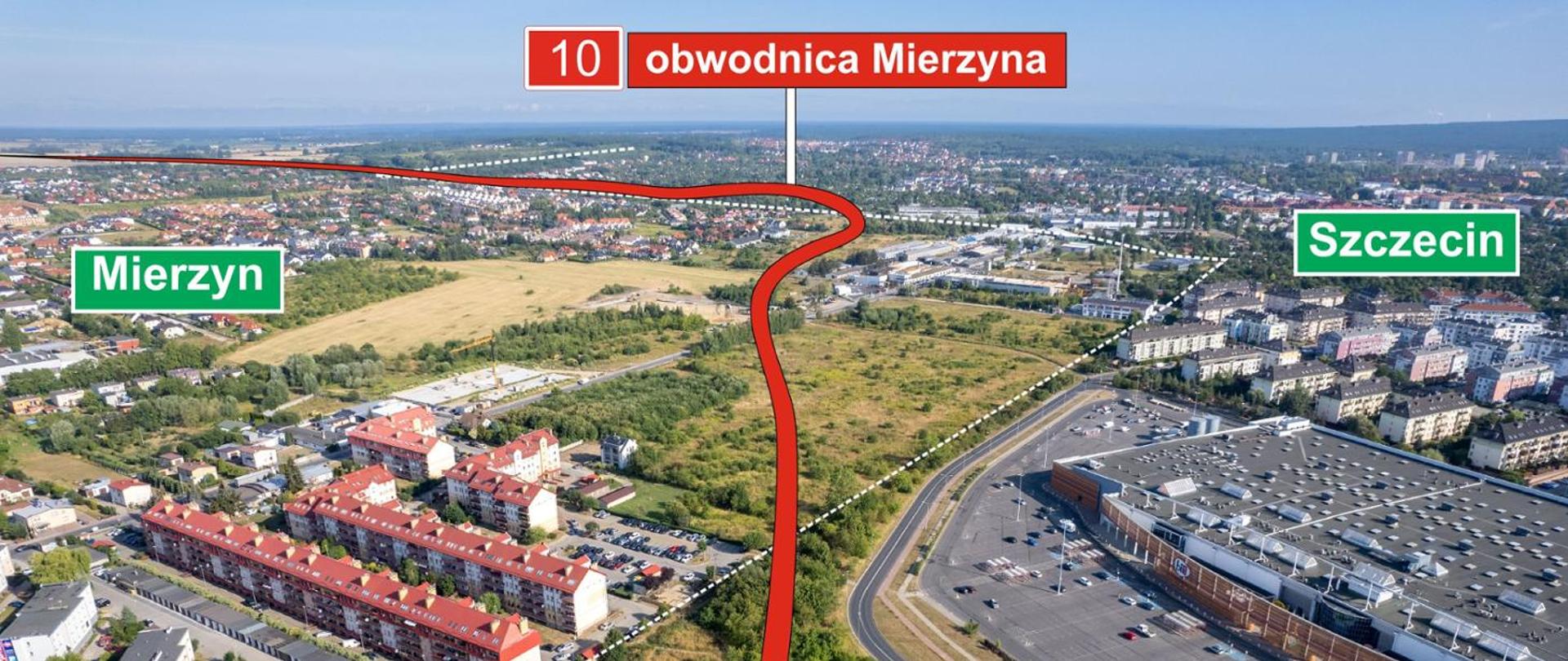 Wizualizacja obwodnicy Mierzyna