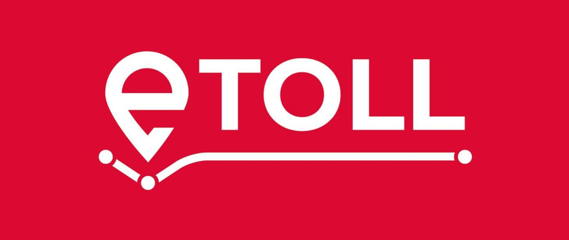 Logo e-toll, stylizowany napis e-toll