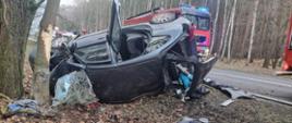 Wypadek samochodu osobowego marki CITROEN XSARA PICASSO na 46. kilometrze drogi wojewódzkiej nr 178 na wysokości miejscowości Łukowo.