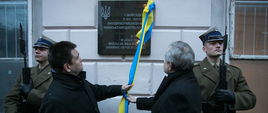 Odsłonięcie tablicy upamiętniającej Misję Wojskową Ukraińskiej Republiki Ludowej fot. Danuta Matloch