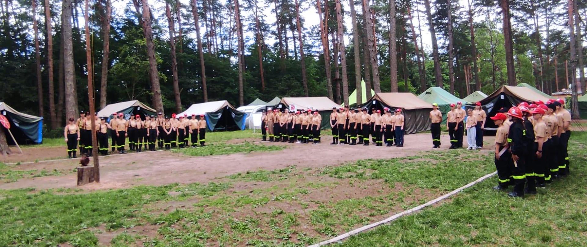 Rozpoczęcie obozu MDP jednostek OSP z powiatu olsztyńskiego