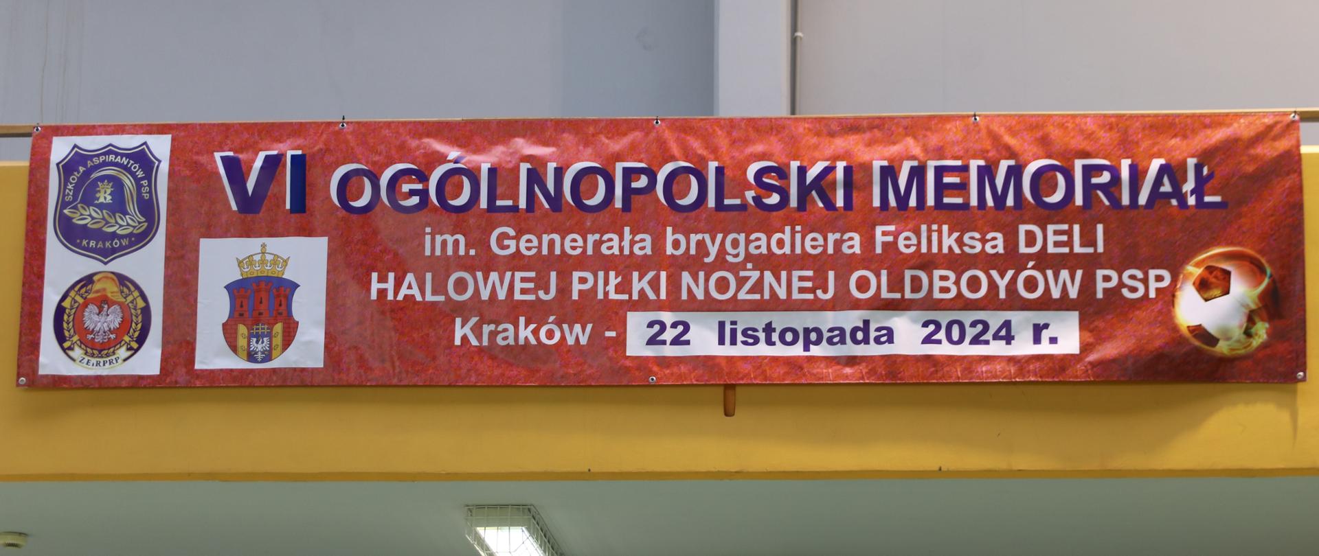 VI Memoriał im. generała Feliksa Deli - baner 