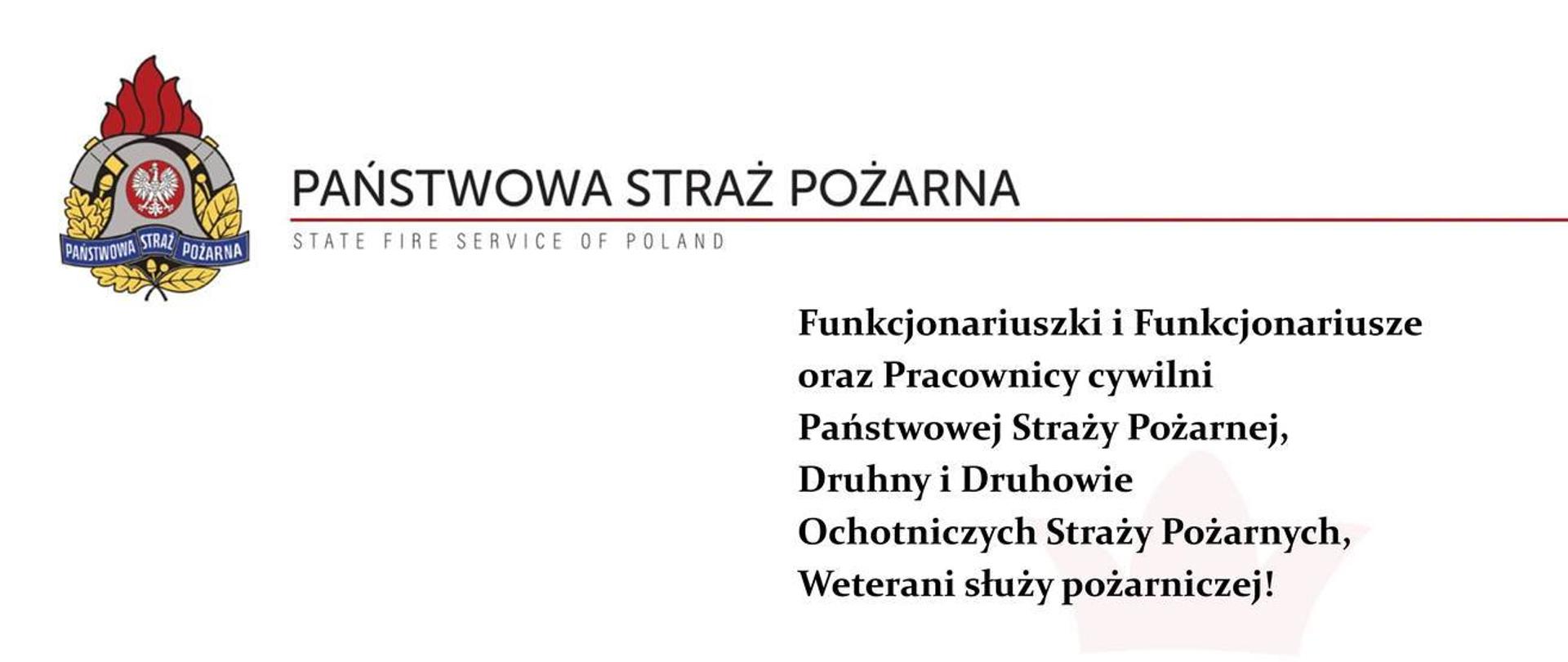 Życzenia komendanta głównego PSP nadbryg. dr. inż. Mariusza Feltynowskiego
z okazji Narodowego Święta Niepodległości.
