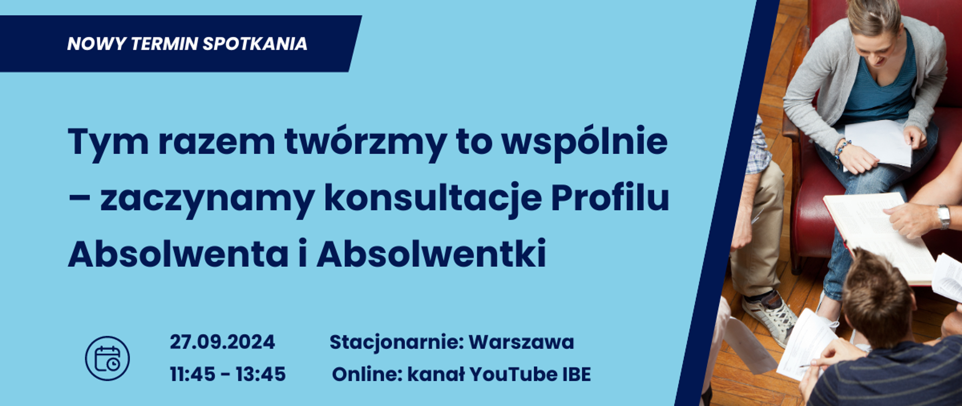 Nowy termin spotkania. Tym razem twórzmy to wspólnie – zaczynamy konsultacje Profilu Absolwenta i Absolwentki