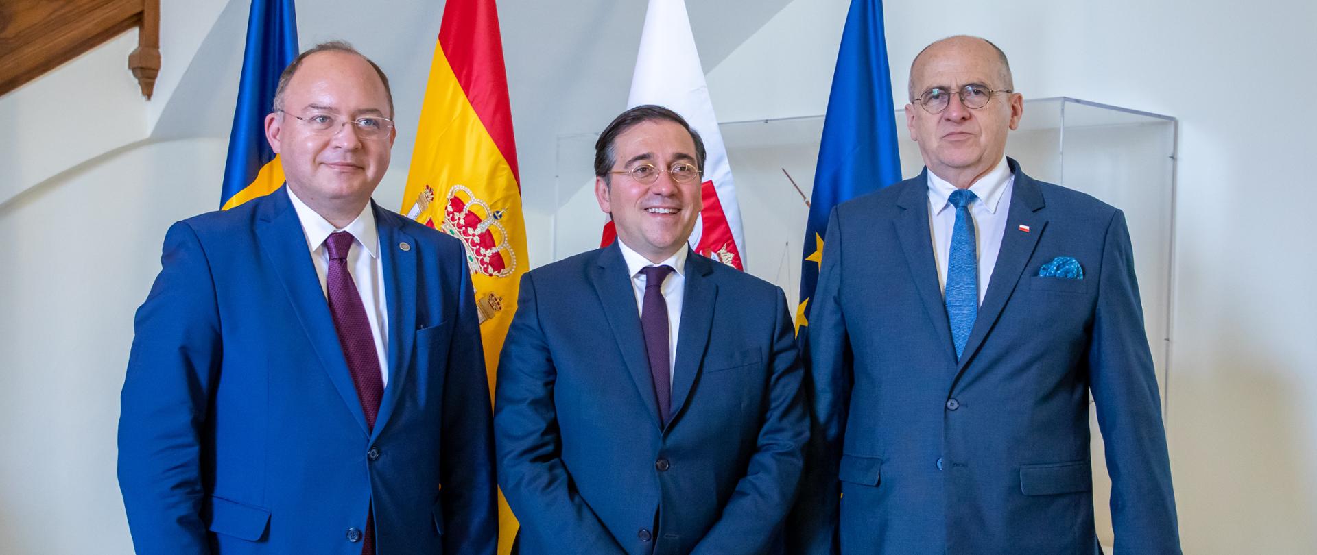 Minister of Foreign Affairs Zbigniew Rau took part in a trilateral summit of the chief diplomats of Poland, Spain, and Romania