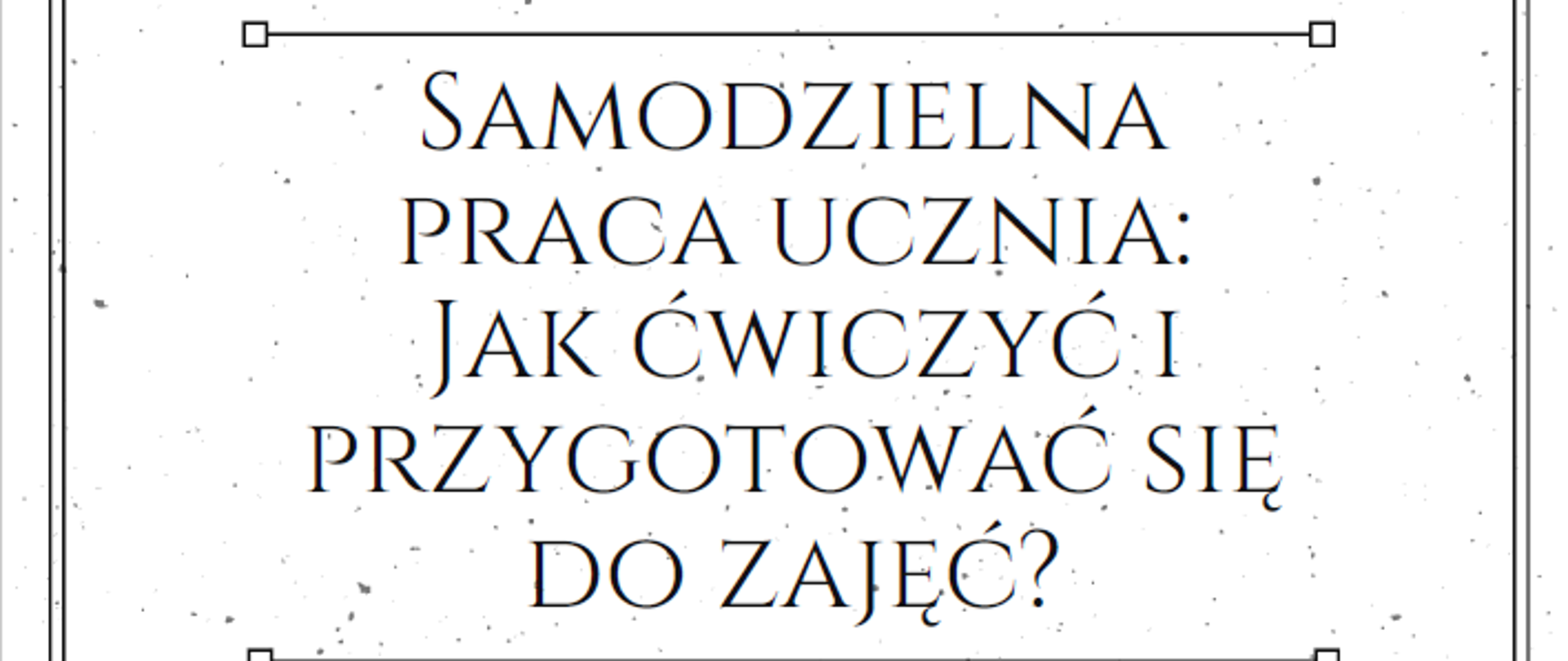 Plakat z czarnymi literami na białym tle. U góry grafika klucza wiolinowego.