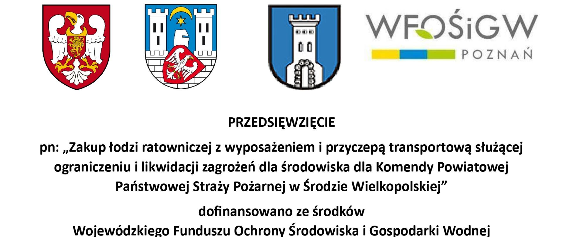 Infografika przedstawiająca informację o realizacji przedsięwzięcia