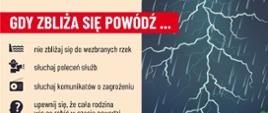 Ulotka informacyjna dot. postępowania przed powodzią