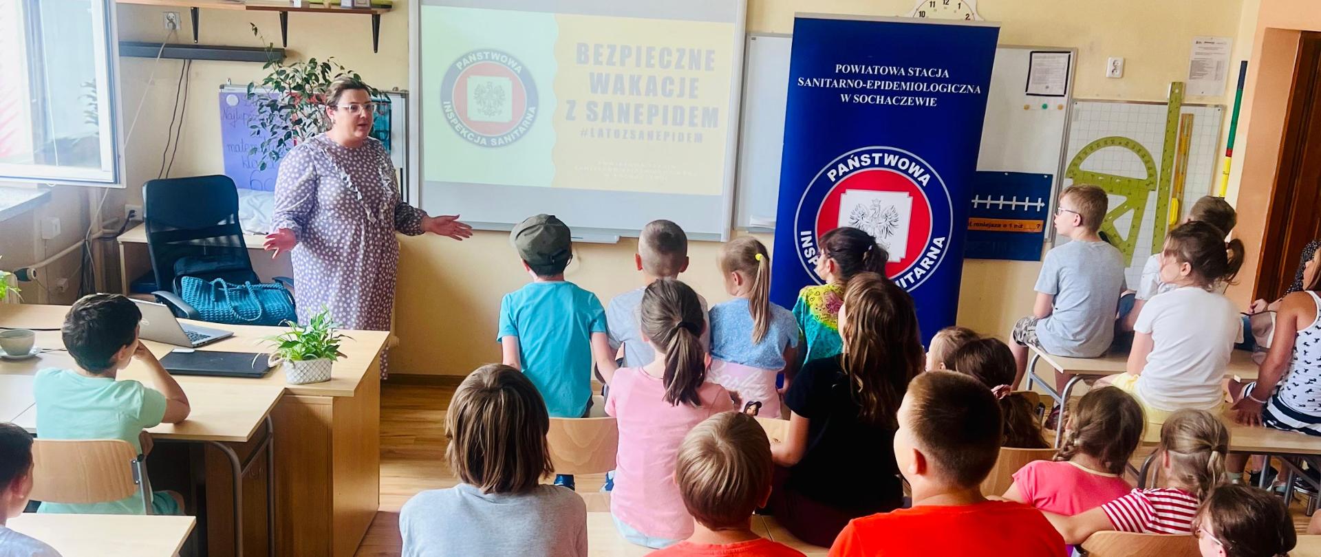 Zajęcia edukacyjne na temat bezpieczeństwa podczas wakacji w Szkole Podstawowej nr 3 w Sochaczewie 01.07.2024