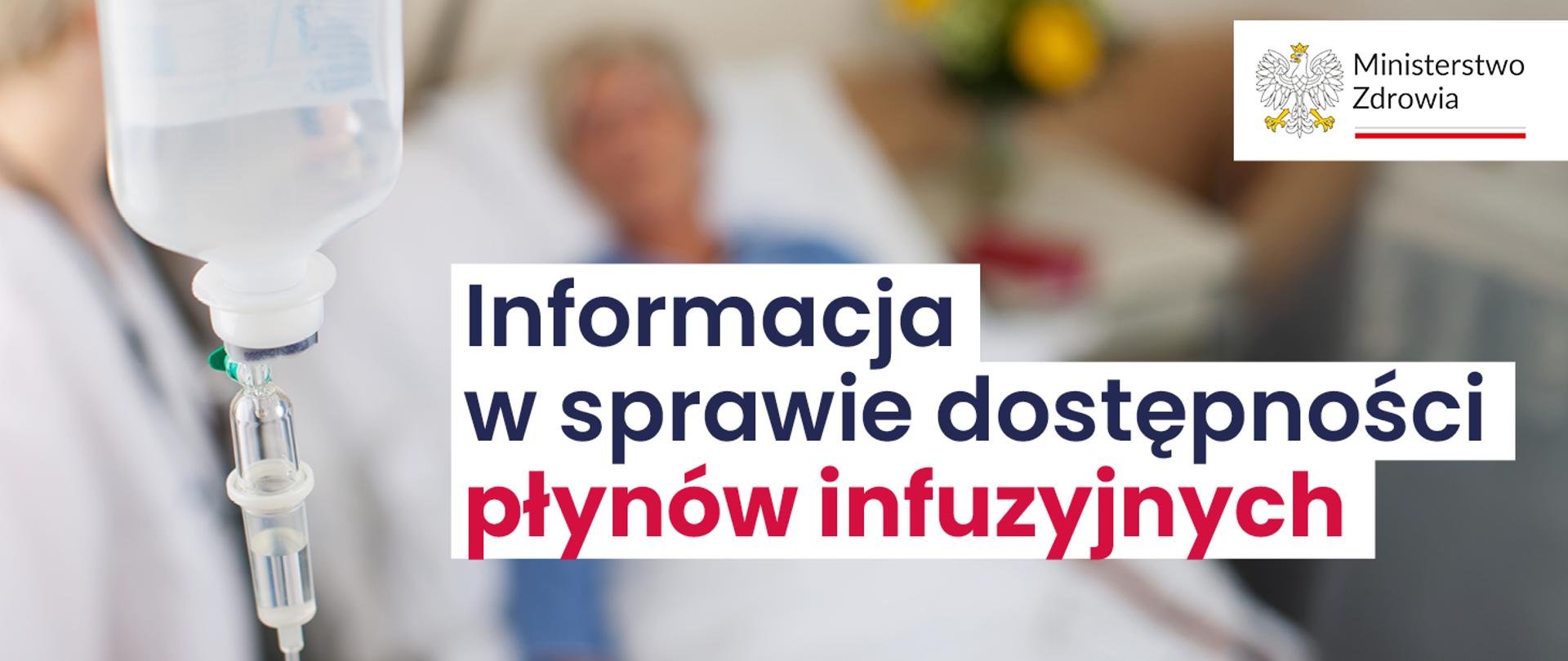 grafika dot. informacji nt. dostępności płynów infuzyjnych