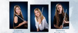 Zawartość jak w treści. Zdjęcia portretowe dziewcząt z instrumentami.