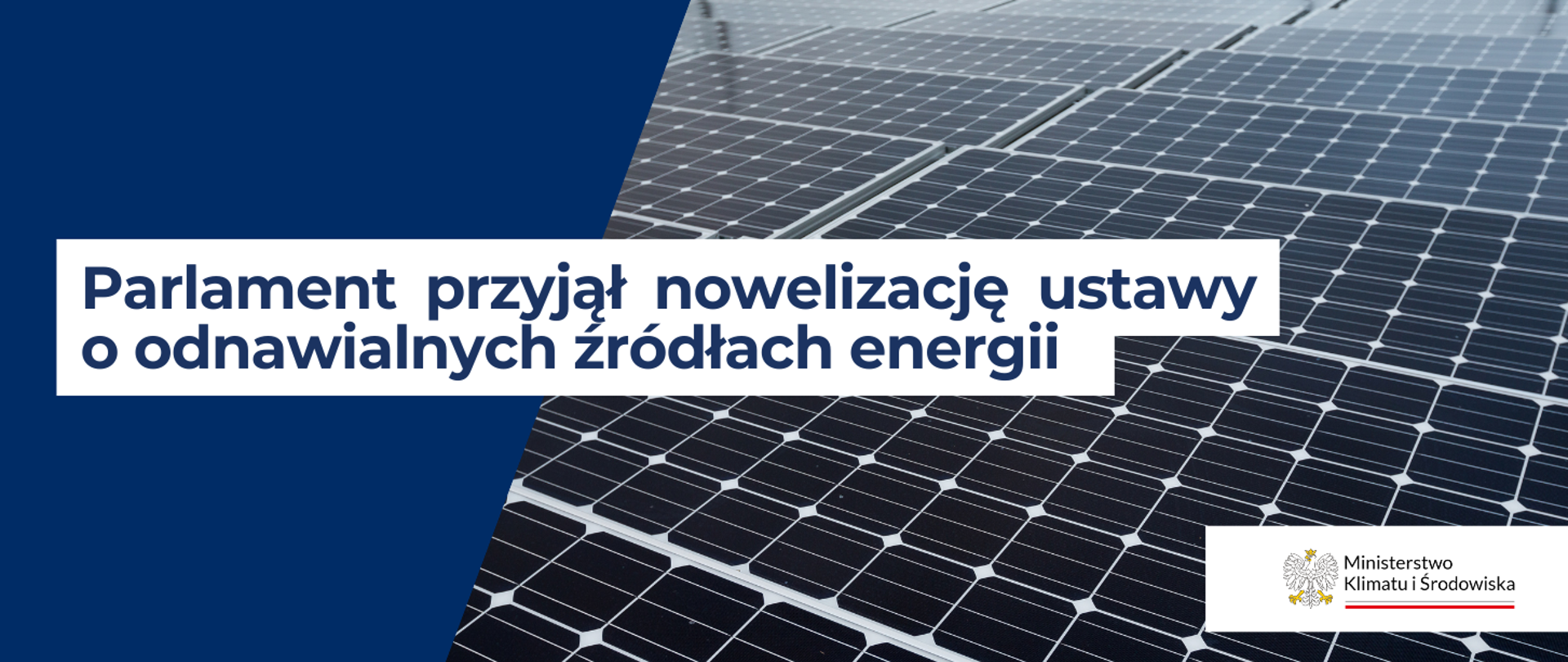 Grafika poglądowa - Parlament przyjął nowelizację ustawy o odnawialnych źródłach energii