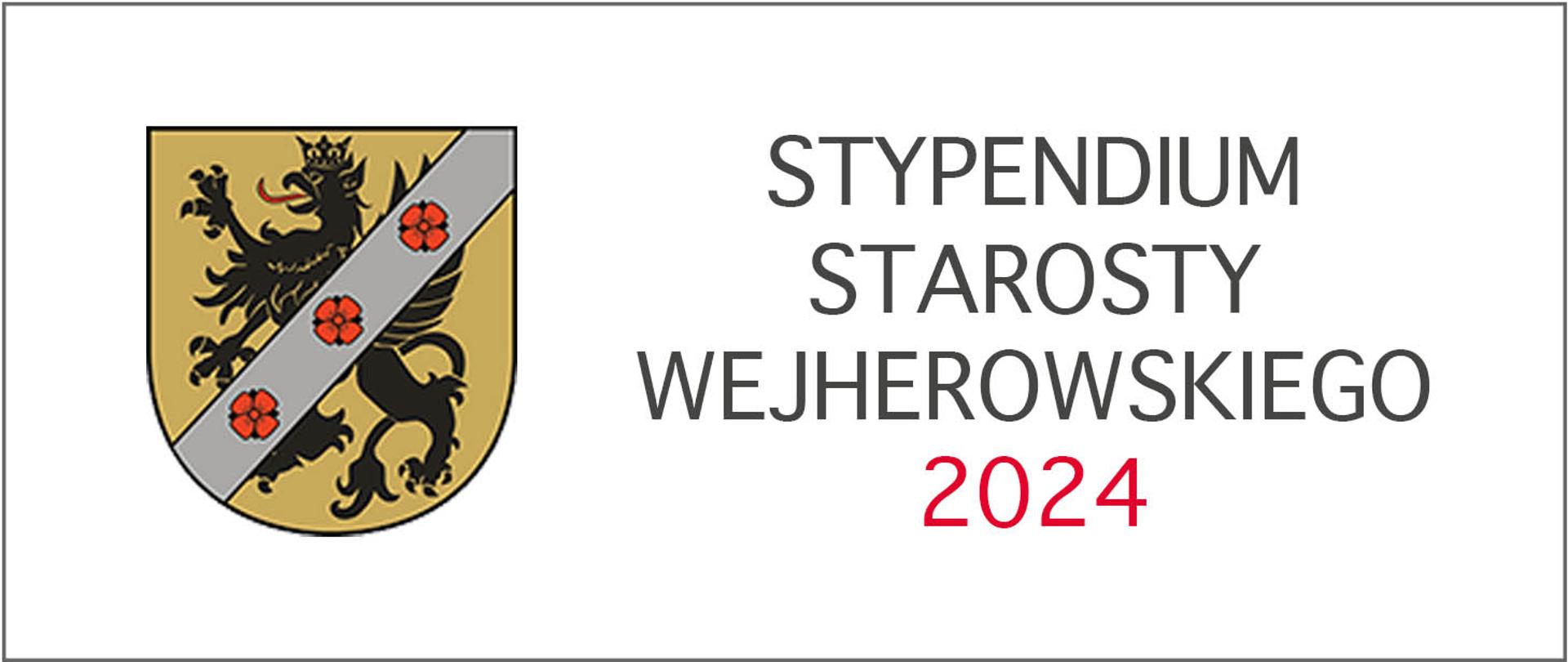 Stypendia Powiatu Wejherowskiego, baner tekstowy