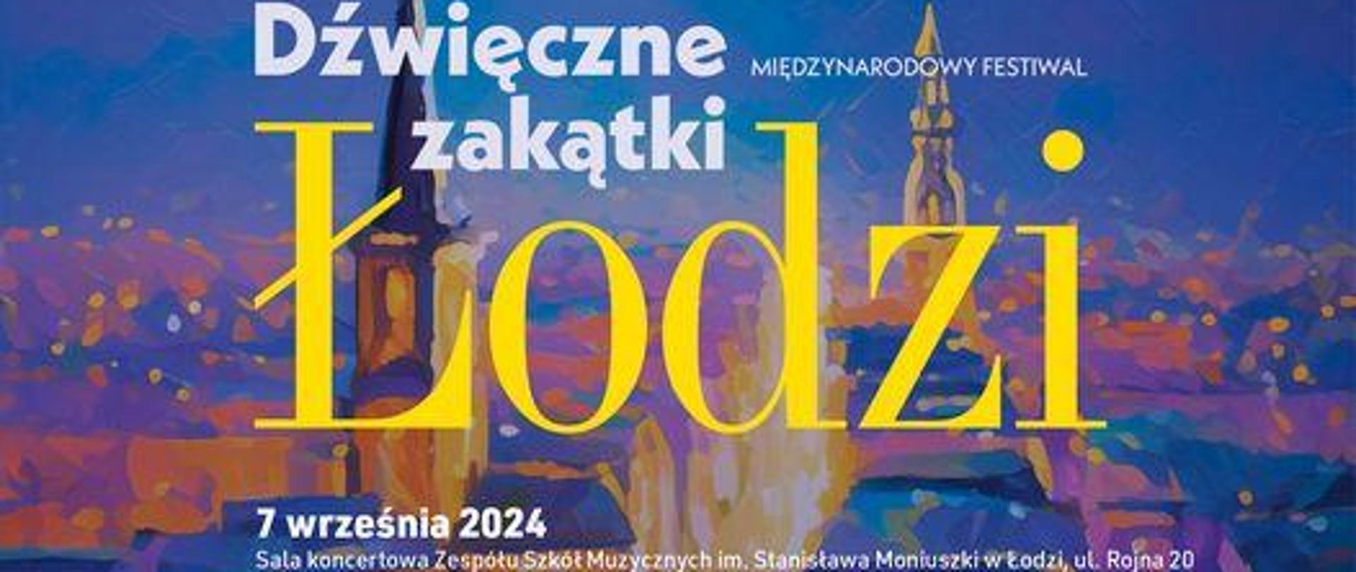 Dźwięczne zakątki Łodzi - plakat