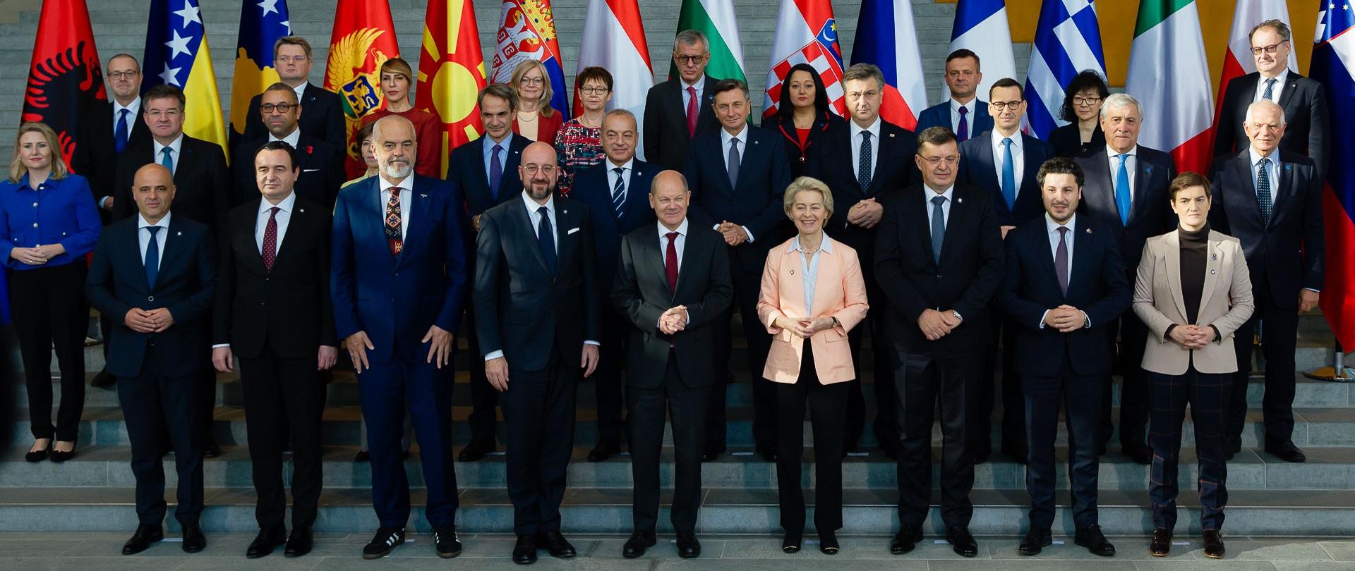 Prime Minister Mateusz Morawiecki at the meeting of the leaders of the Berlin Process at the Western Balkans Summit in Berlin.