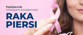 Październik - miesiąc świadomości raka piersi - format panorama