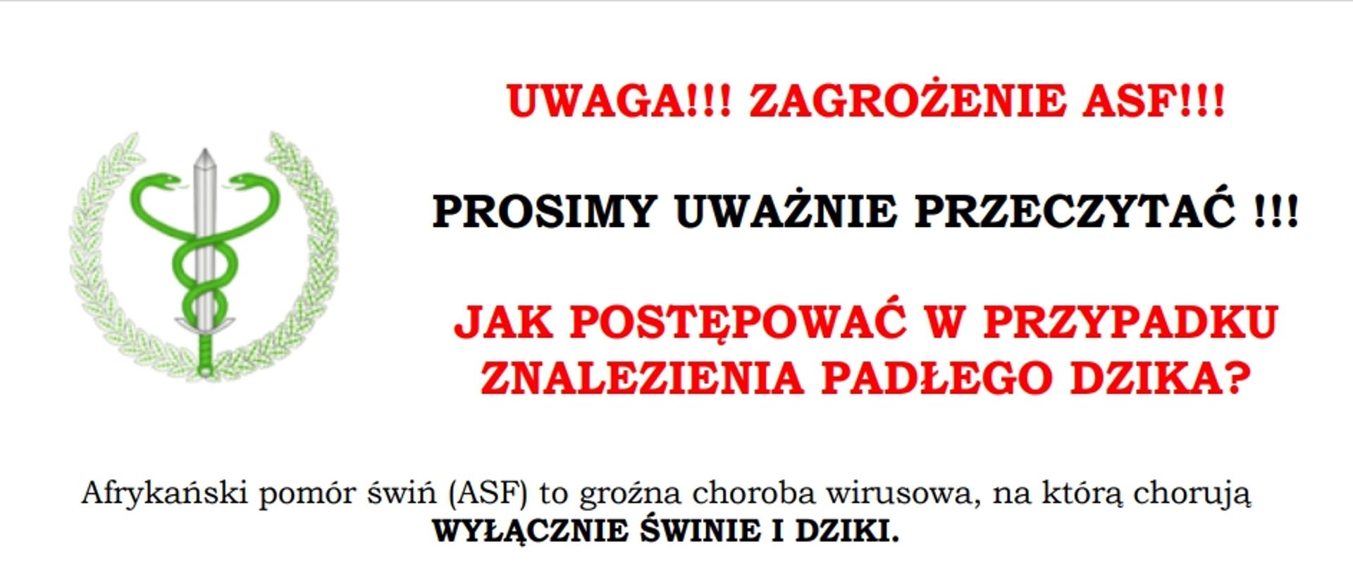 Zagrożenie ASF