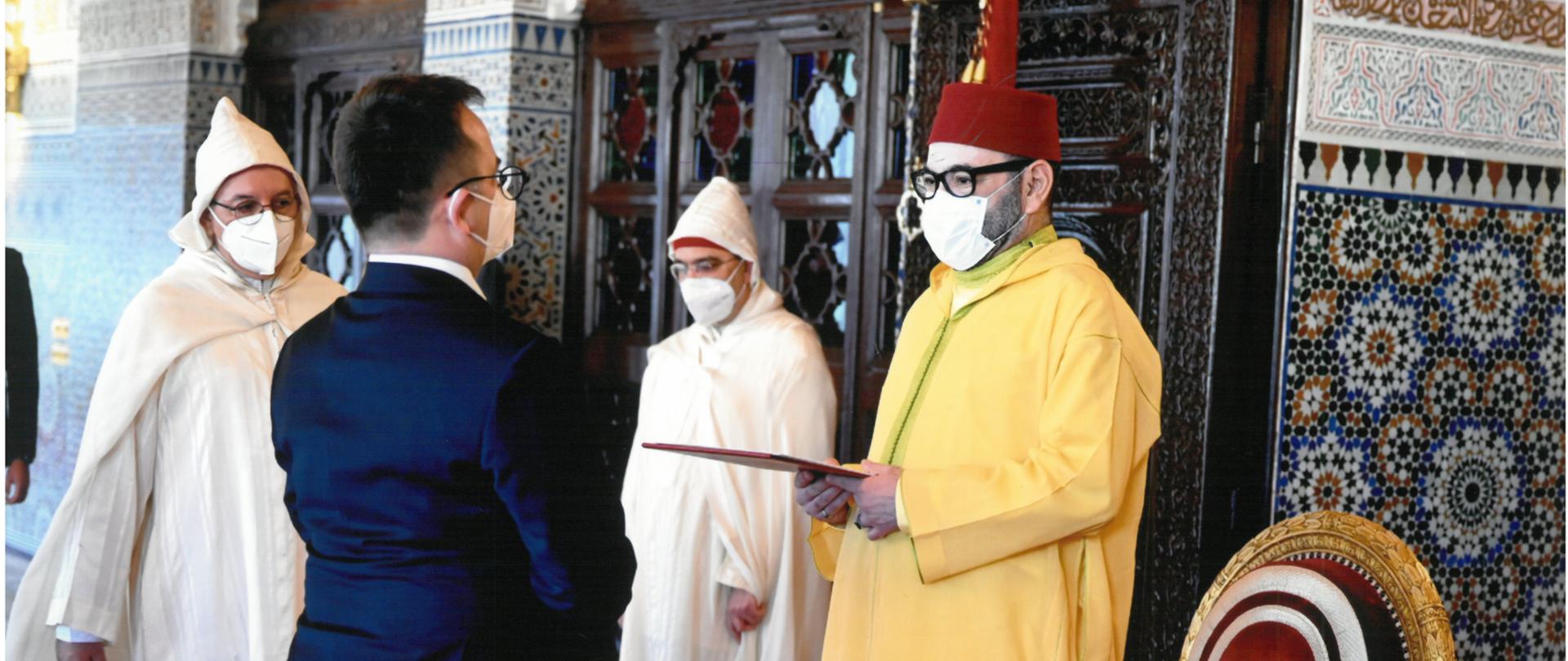 Présentiation des Lettres de Créance par SEM Krzysztof Karwowski à Sa Majesté Mohammed VI, Roi du Maroc