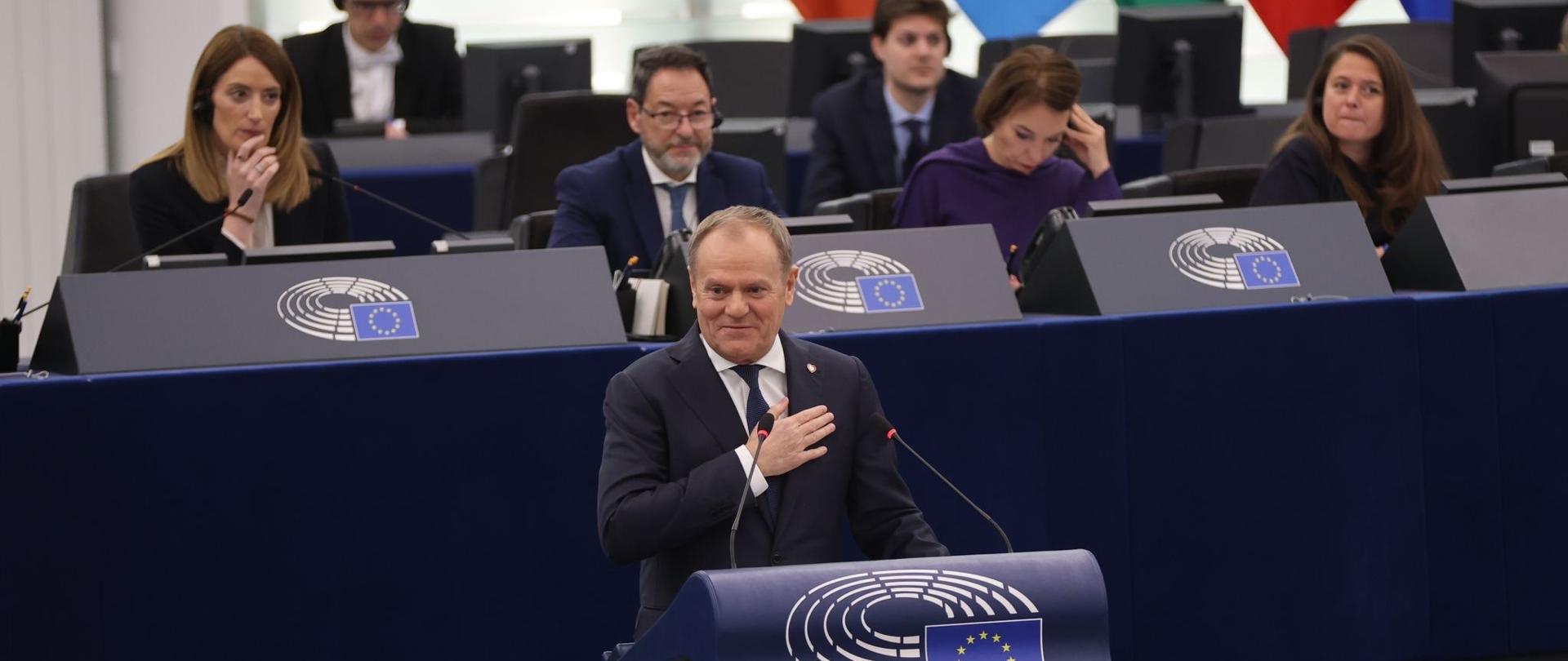 PM Donald Tusk in the European Parliament