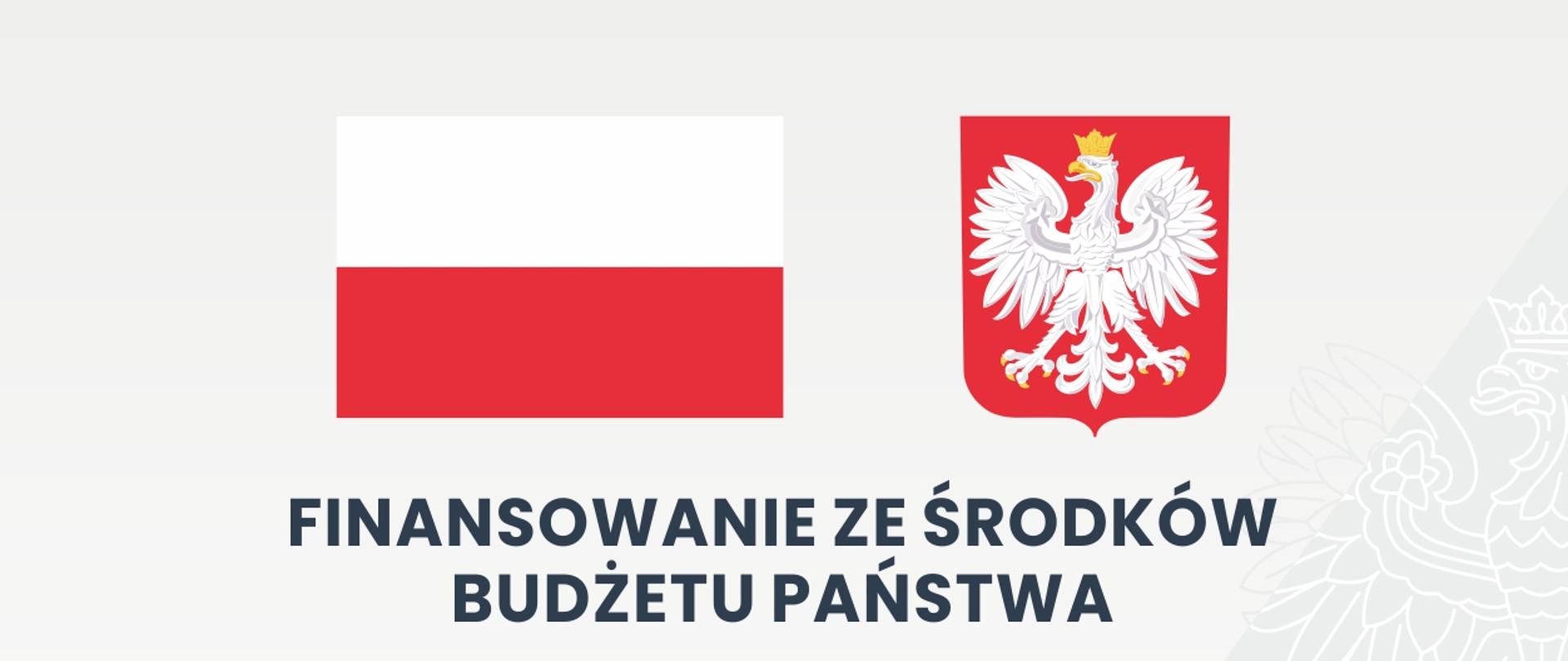 Tabliczka z informacja o dofinansowaniu ze środków budżetu państwa 