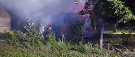 Pożar budynku mieszkalnego (pustostan) w miejscowości Baranów