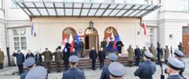 Minister Mariusz Błaszczak meets with Mario Banožić, the Croatian Minister of Defence. Photo Pvt 1st Class Wojciech Król / OC MOD_3