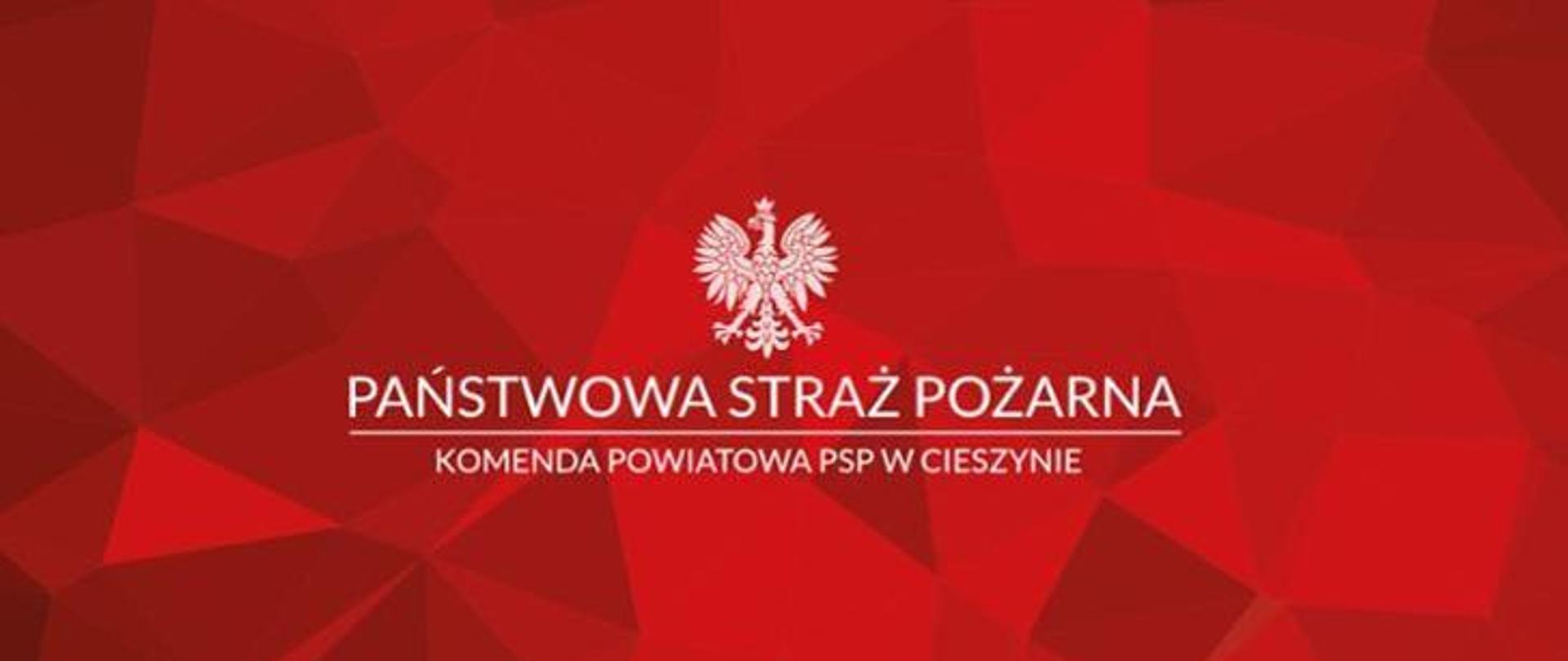 Podziękowania Komendanta Powiatowego Państwowej Straży Pożarnej w Cieszynie.