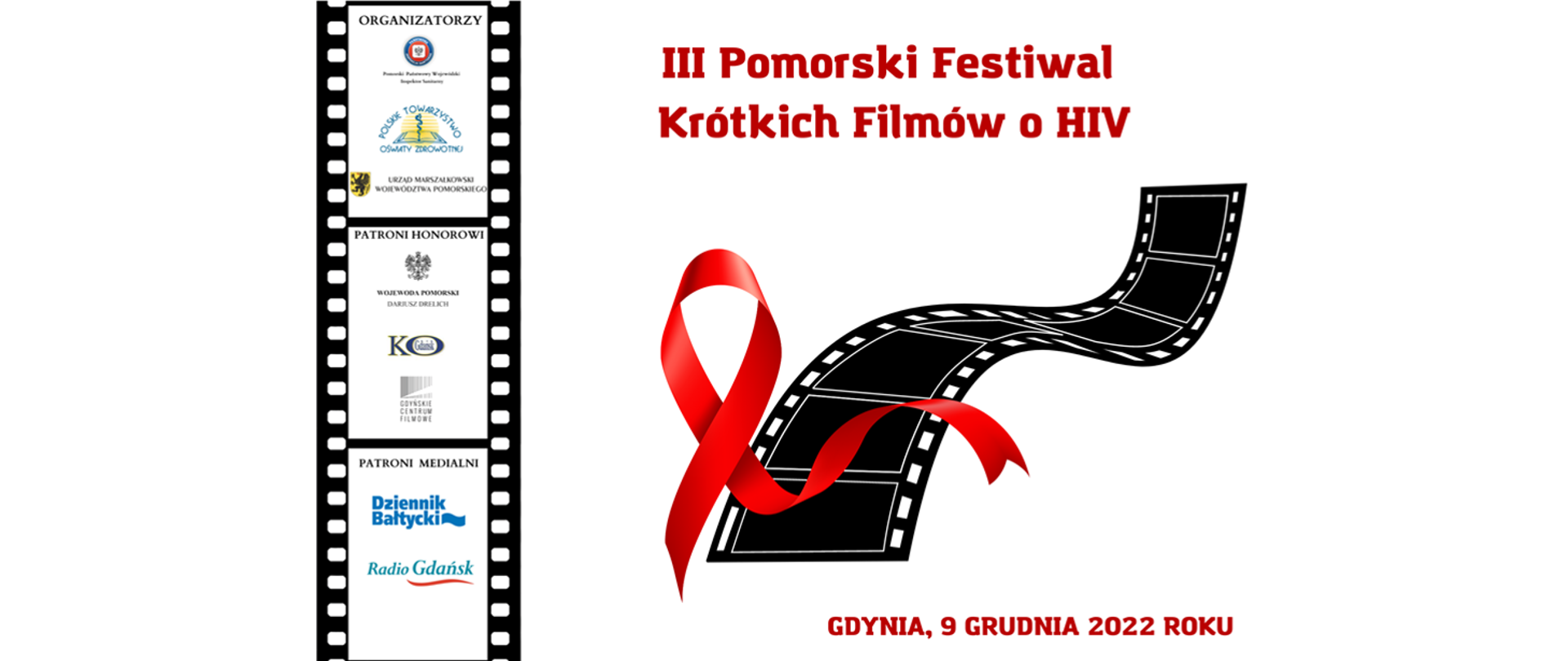 Plakat III Pomorski Festiwal Krótkich Filmów o HIV