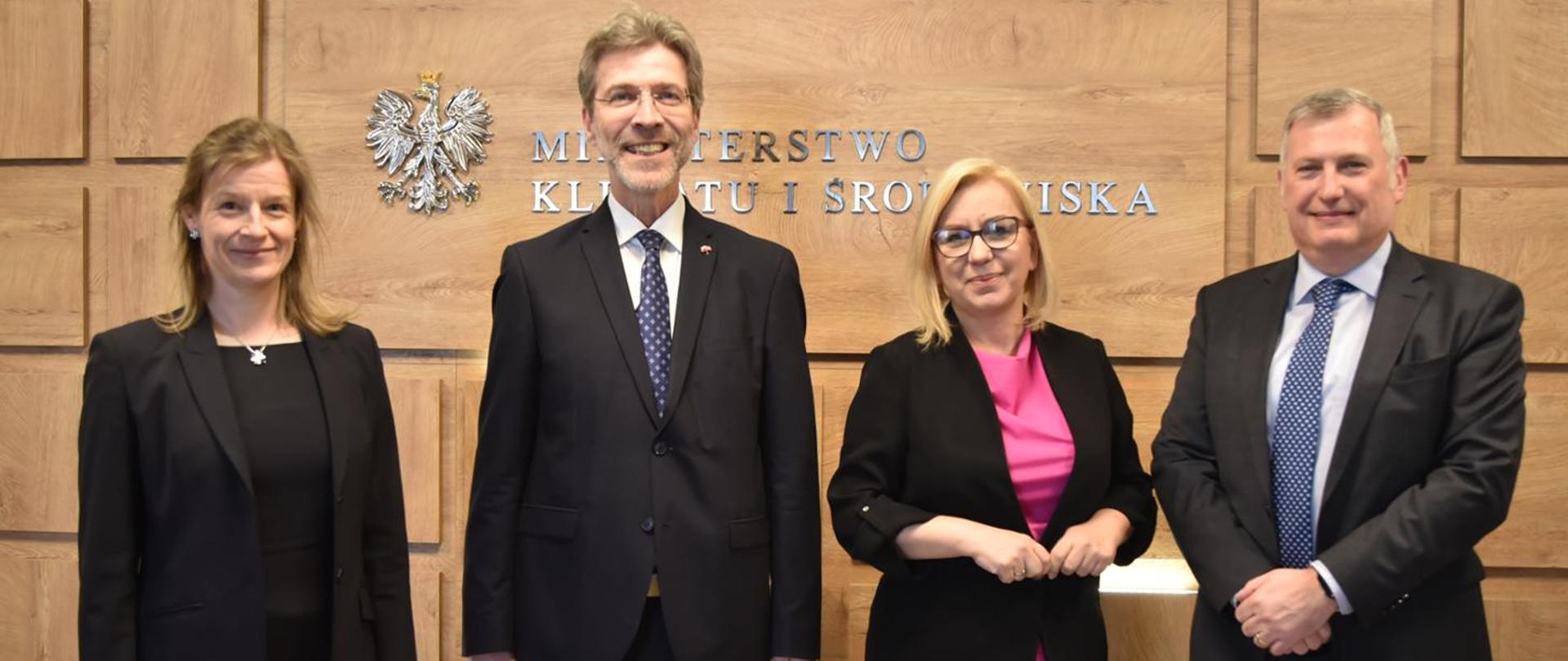 Meeting of the Minister of Climate and Environment Paulina Hennig-Kloska with the Austrian Ambassador to Poland Andreas Stadler