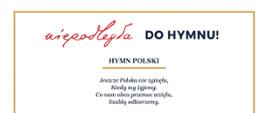 Tekst Hymnu Polski