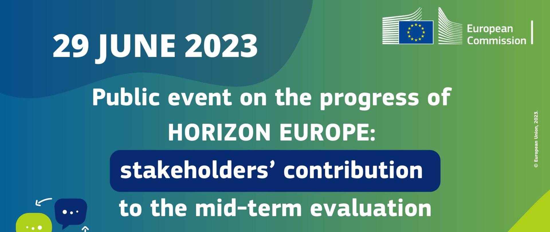 Stakeholder workshop on the progress of Horizon Europe_2023