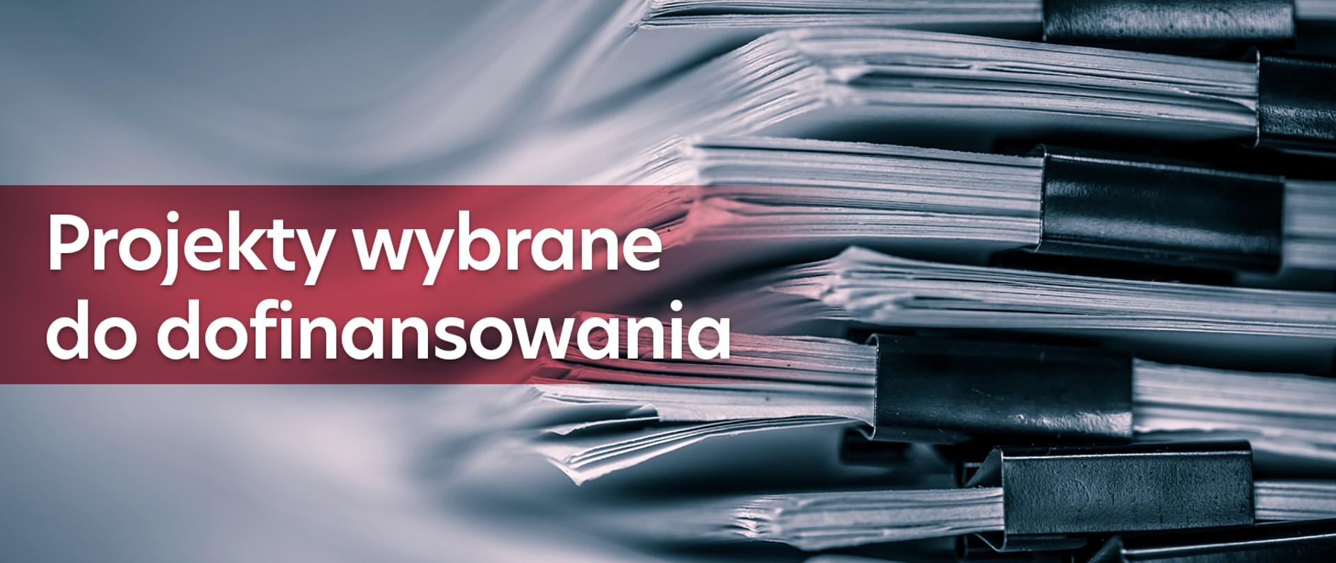 Projekty wybrane do dofinasowania