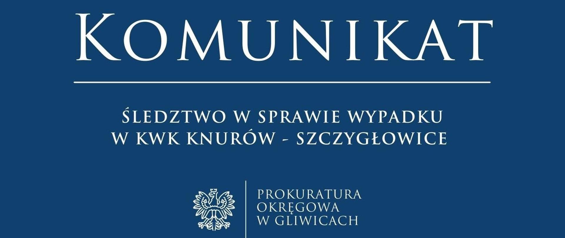 Śledztwo w sprawie wypadku w KWK Knurów – Szczygłowice