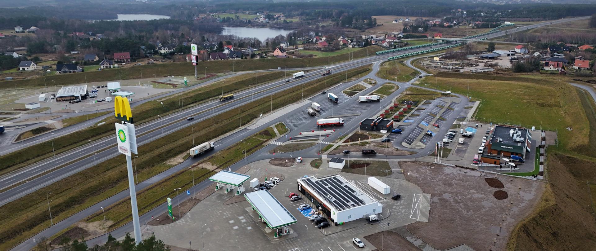 Stacja paliw na MOP Kamień Północ