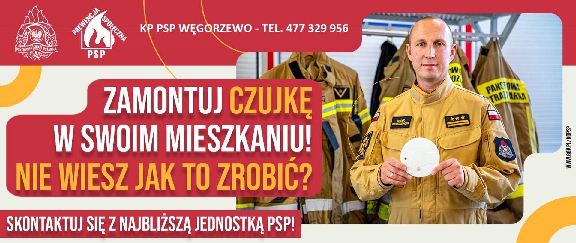 Zamontuj czujkę w swoim mieszkaniu! Nie wiesz jak to zrobić? Strażak Ci doradzi