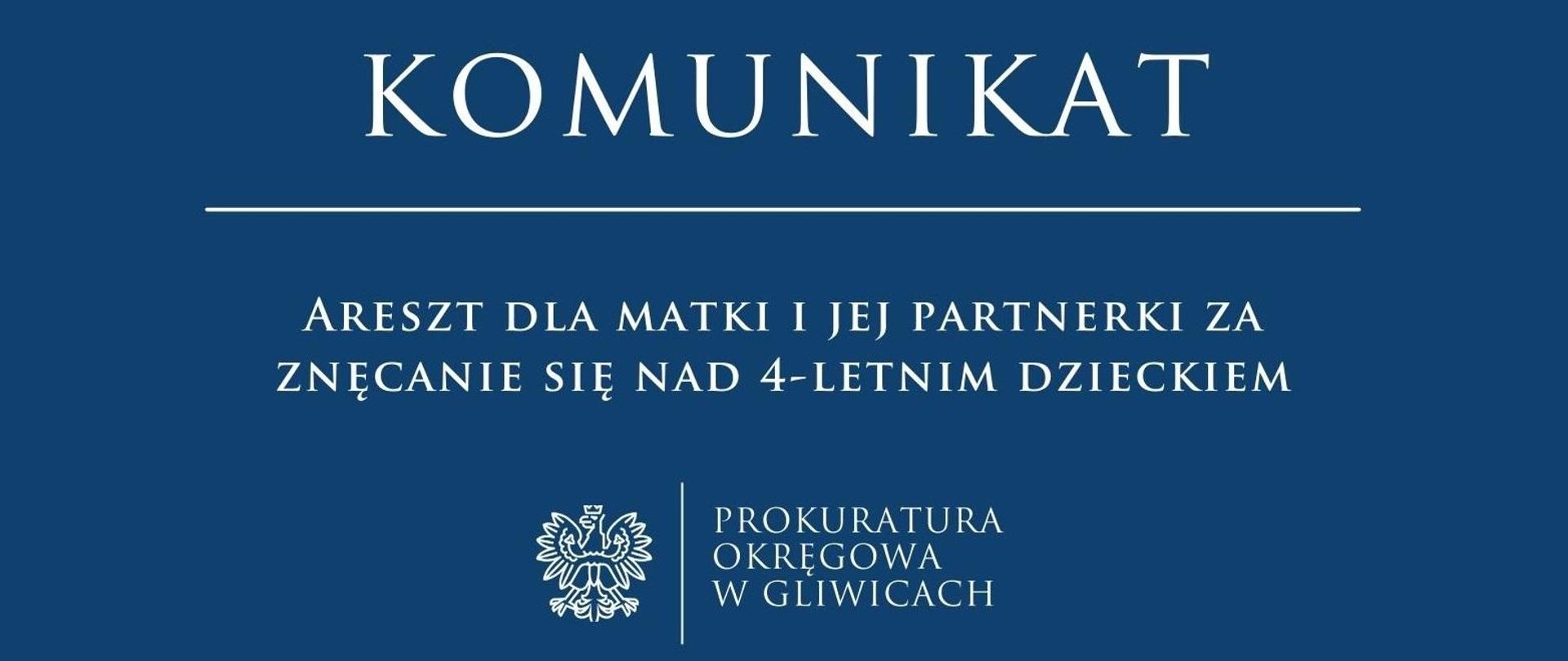 Areszt dla matki i jej partnerki za znęcanie się nad 4-letnim dzieckiem