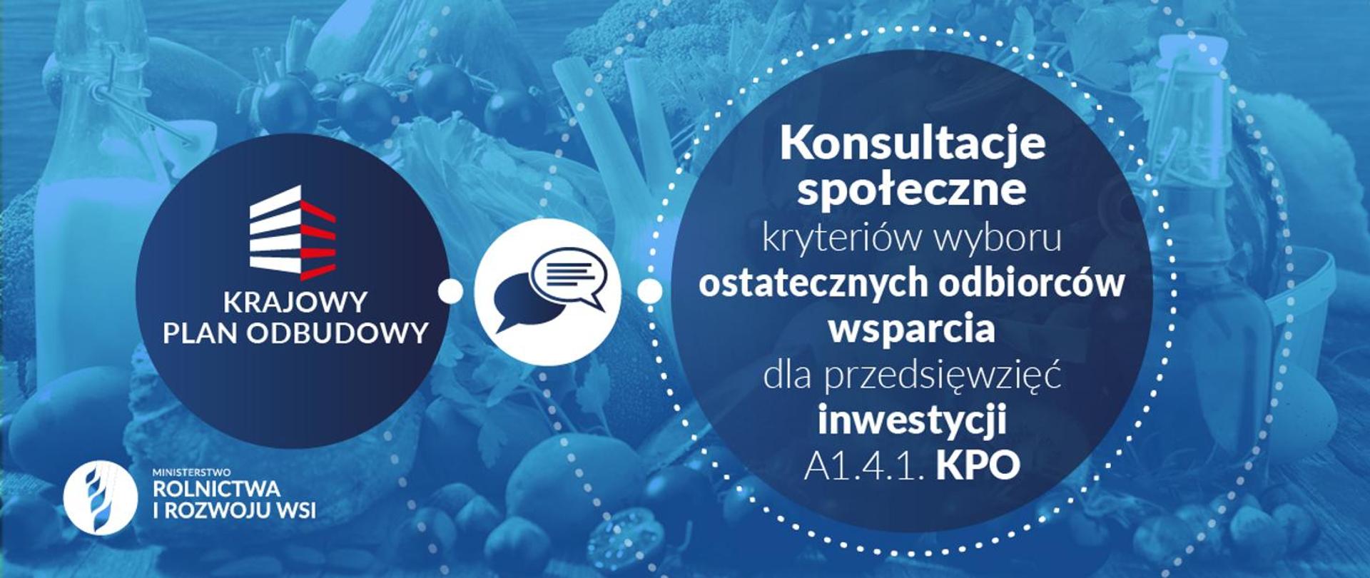 Konsultacje społeczne. Grafika MRiRW